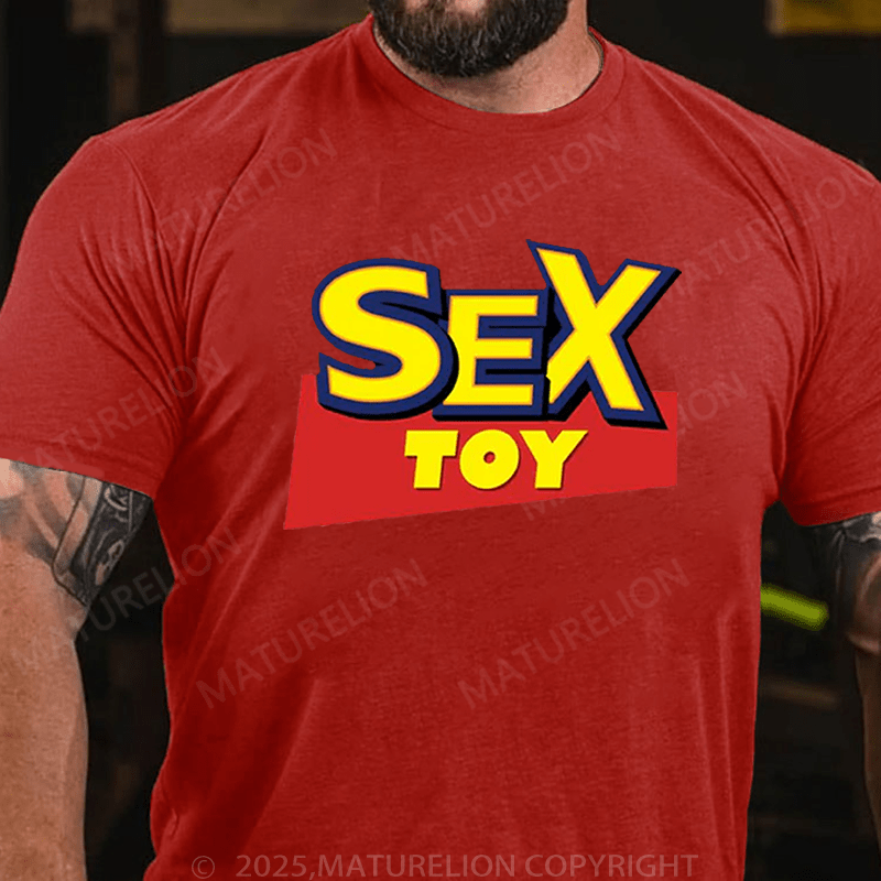 Maturelion Men's T-Shirt Sex Toy T-Shirt (Free Customization)
