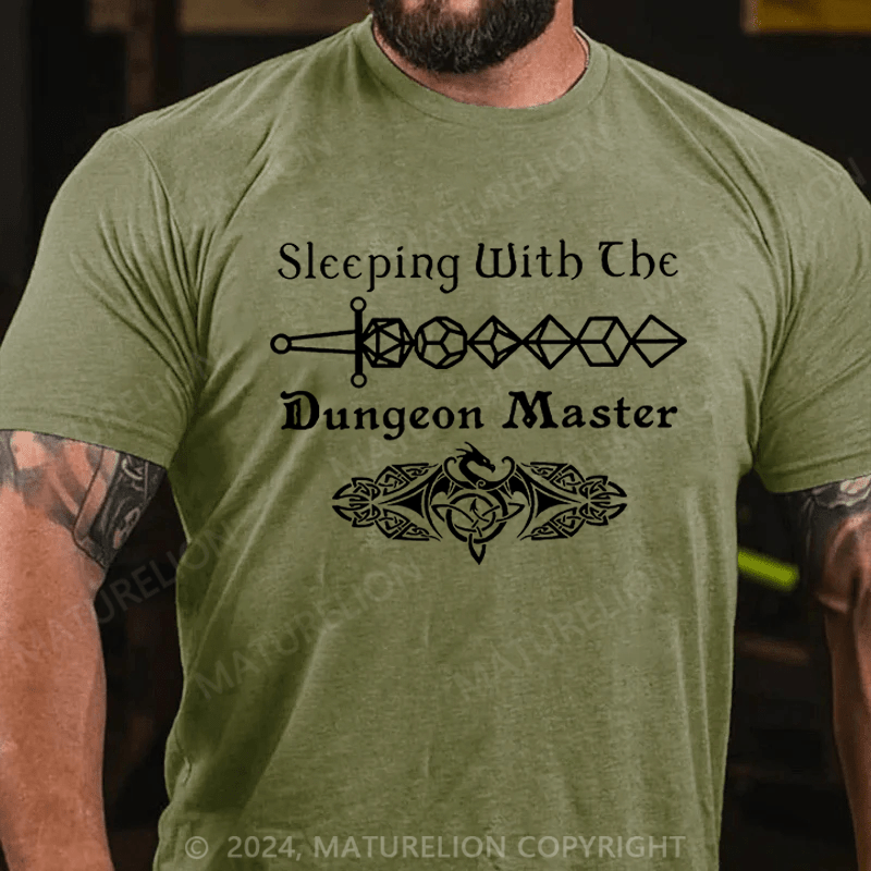 Maturelion Men's T-Shirt Sleeping With The Dungeon Master T-Shirt (Free Customization)