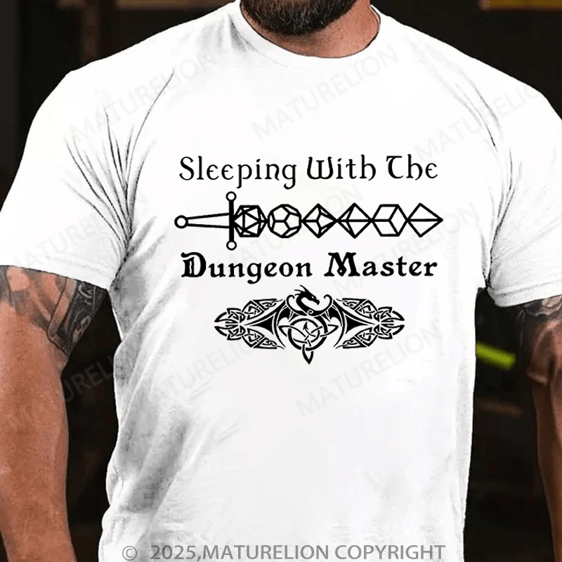 Maturelion Men's T-Shirt Sleeping With The Dungeon Master T-Shirt (Free Customization)
