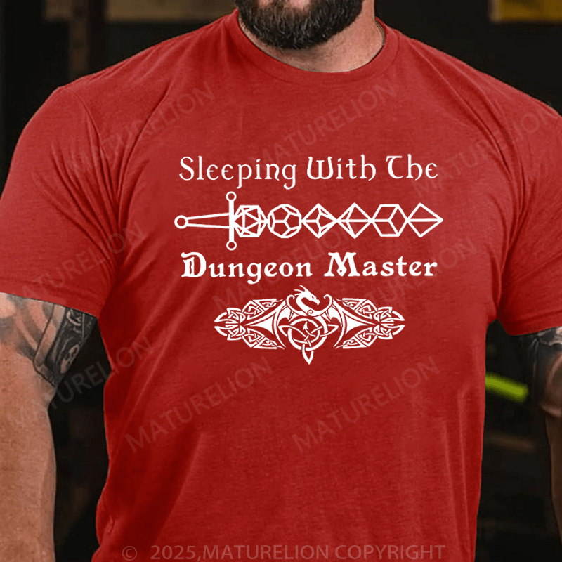 Maturelion Men's T-Shirt Sleeping With The Dungeon Master T-Shirt (Free Customization)