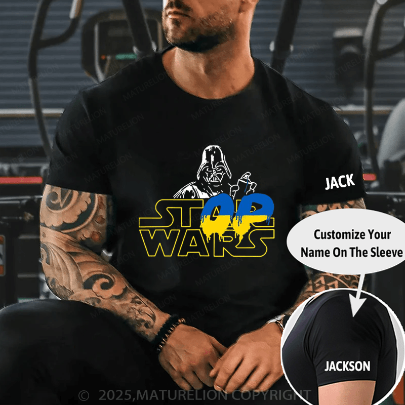 Maturelion Men's T-Shirt Stor Wars T-Shirt (Free Customization)