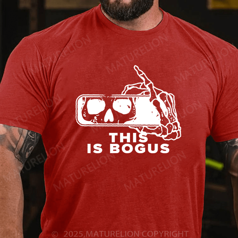 Maturelion Men's T-Shirt This Is Bogus T-Shirt (Free Customization)