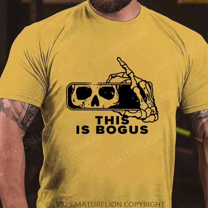 Maturelion Men's T-Shirt This Is Bogus T-Shirt (Free Customization)