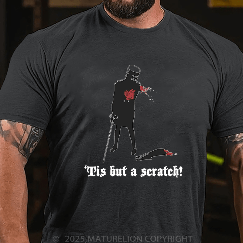 Maturelion Men's T-Shirt Tis But A Scratch! T-Shirt (Free Customization)