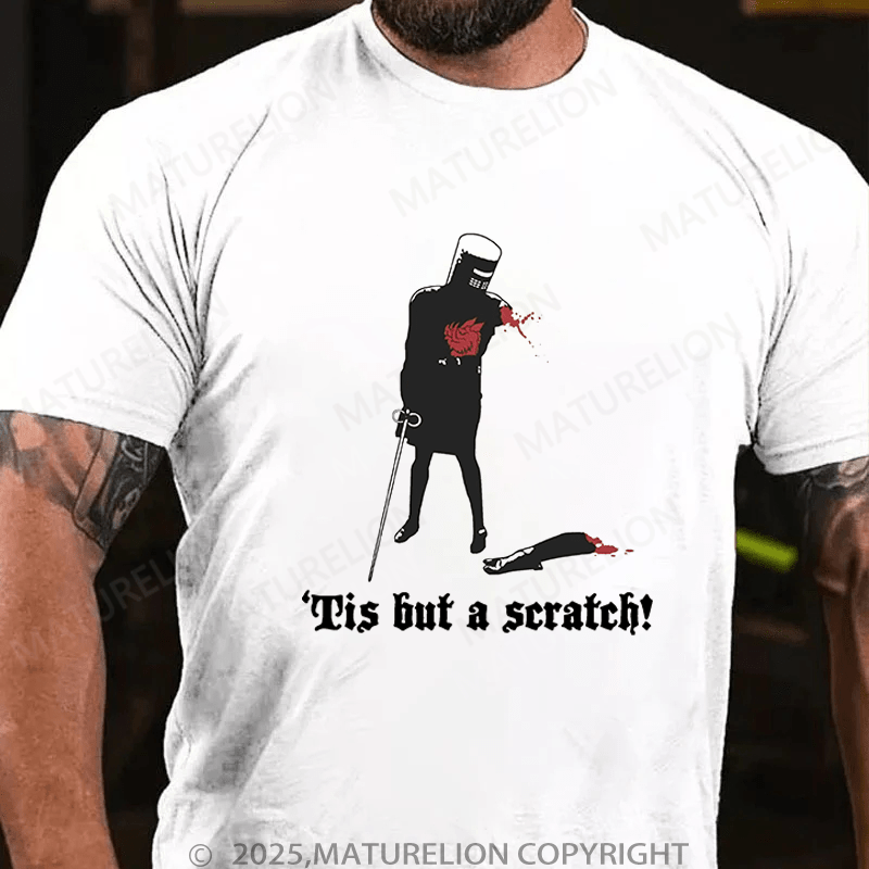Maturelion Men's T-Shirt Tis But A Scratch! T-Shirt (Free Customization)
