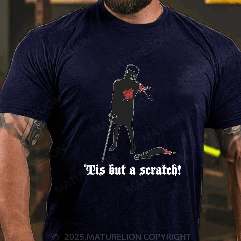 Maturelion Men's T-Shirt Tis But A Scratch! T-Shirt (Free Customization)