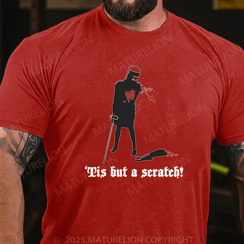 Maturelion Men's T-Shirt Tis But A Scratch! T-Shirt (Free Customization)