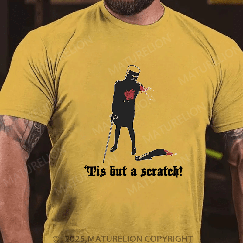Maturelion Men's T-Shirt Tis But A Scratch! T-Shirt (Free Customization)