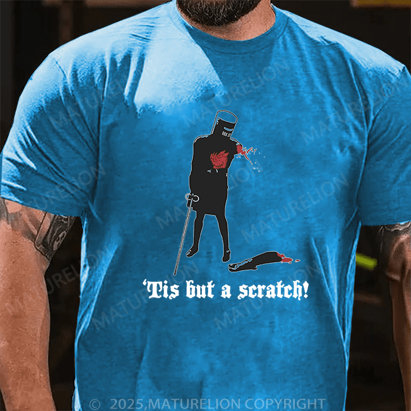 Maturelion Men's T-Shirt Tis But A Scratch! T-Shirt (Free Customization)