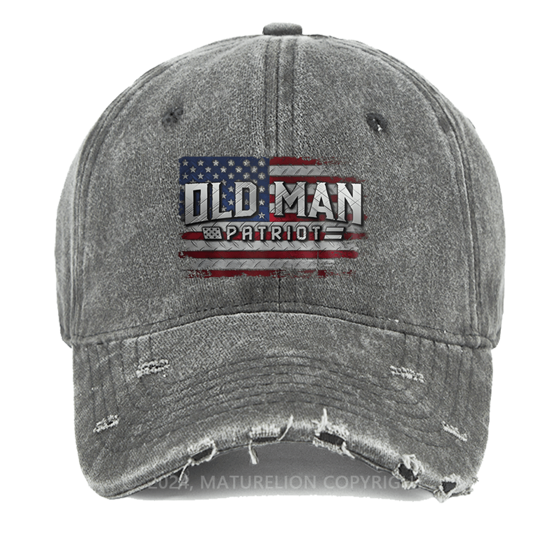 Maturelion Old Man Patriot Washed Vintage Cap