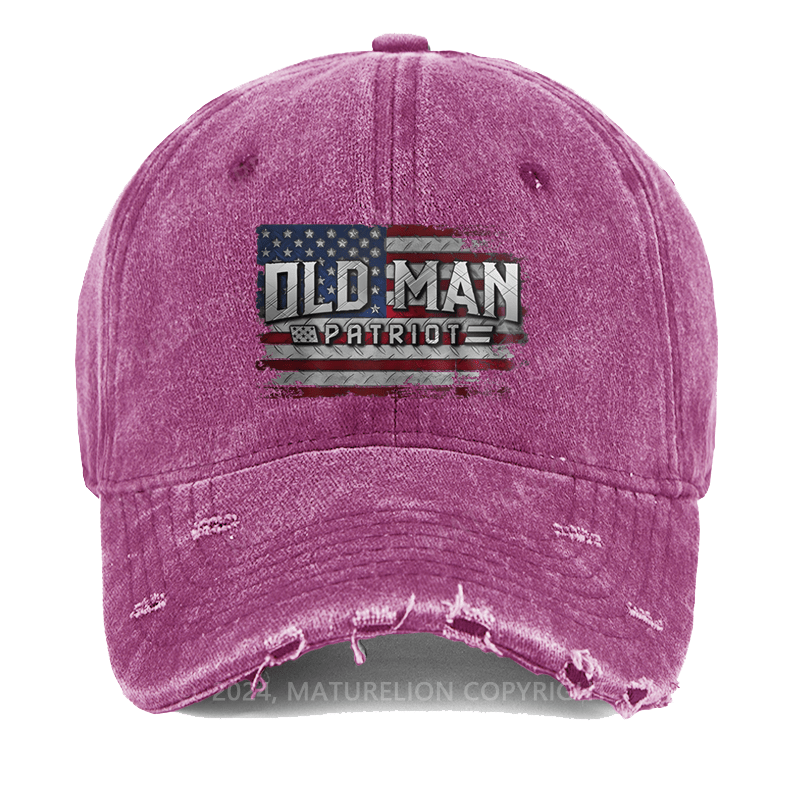 Maturelion Old Man Patriot Washed Vintage Cap