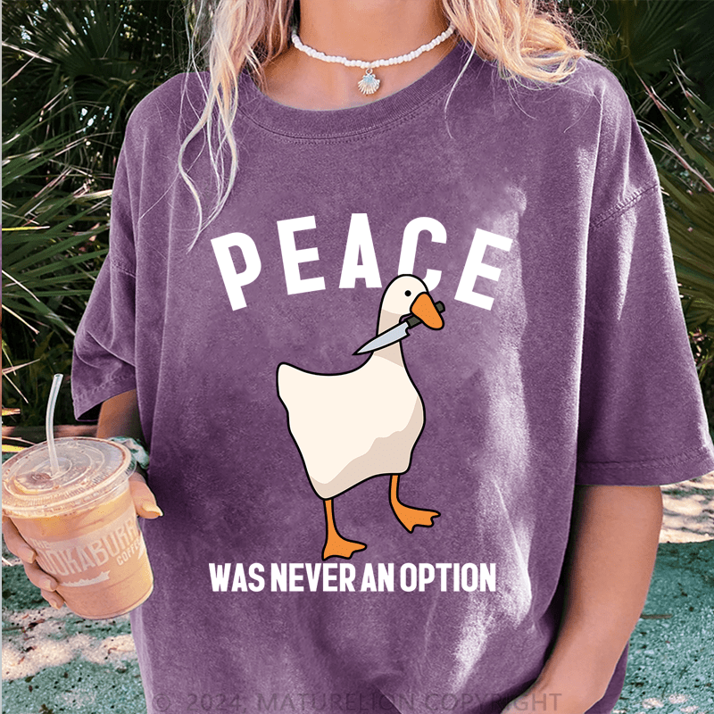 Maturelion Pace Was Never An Option DTG Printing Washed T-Shirt