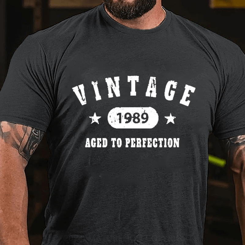 Maturelion Custom T-Shirt Date Of Birth Cotton T-Shirt