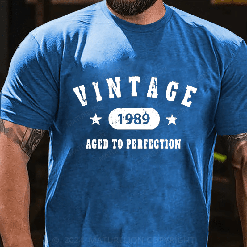 Maturelion Custom T-Shirt Date Of Birth Cotton T-Shirt
