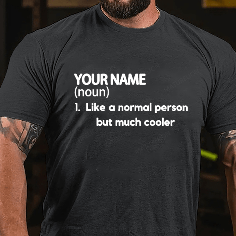 Maturelion Custom T-Shirt Name Cotton T-Shirt