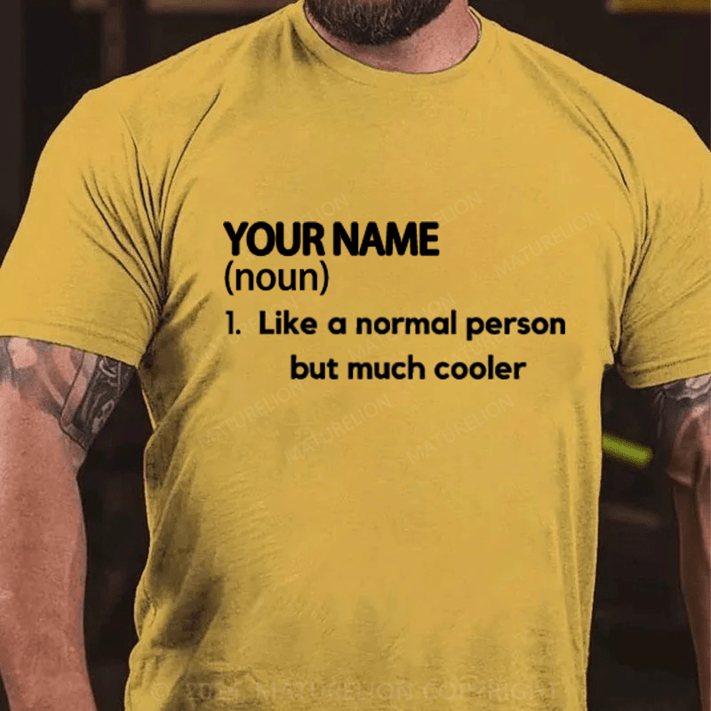 Maturelion Custom T-Shirt Name Cotton T-Shirt