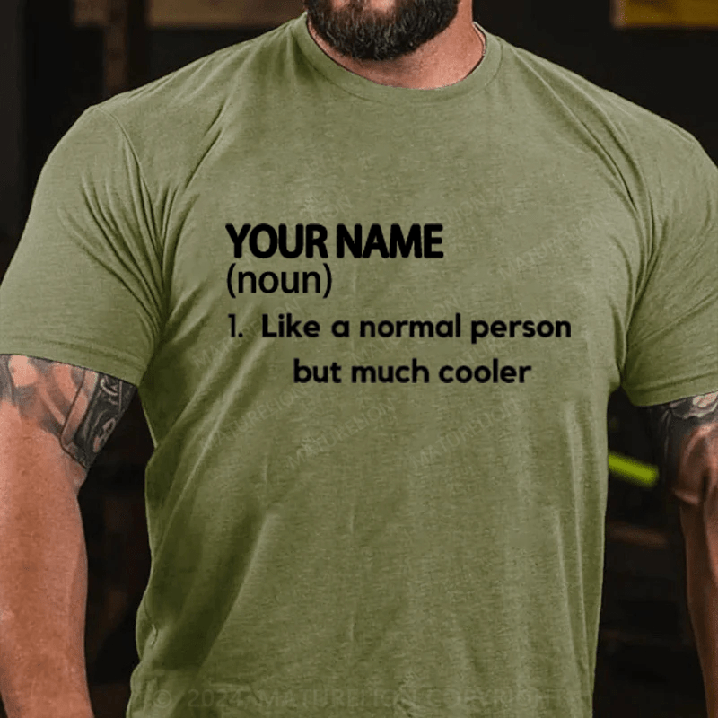 Maturelion Custom T-Shirt Name Cotton T-Shirt