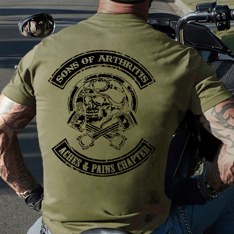 Maturelion Sons of Arthritis Aches And Pain Chapter Cotton T-shirt