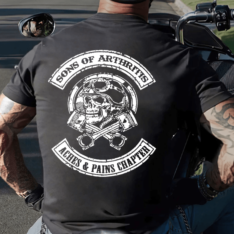 Maturelion Sons of Arthritis Aches And Pain Chapter Cotton T-shirt