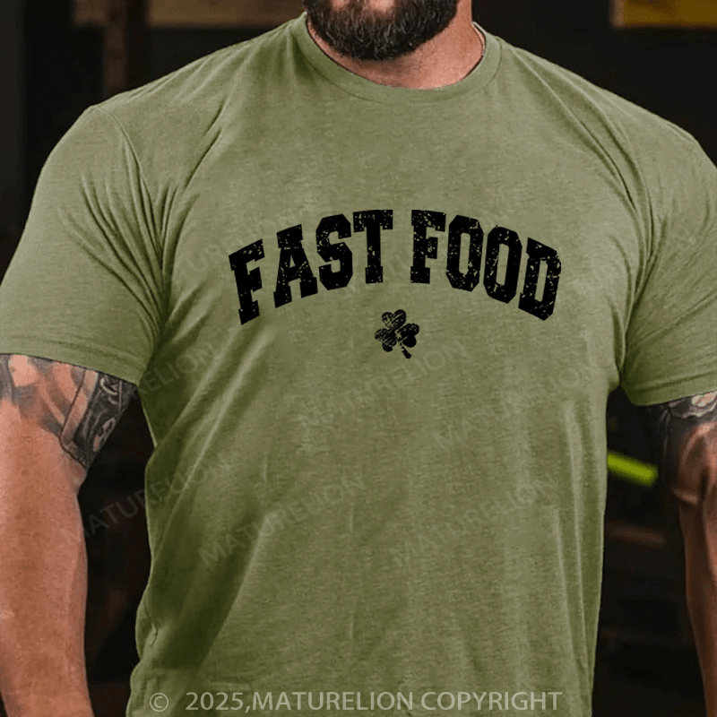 Maturelion St Patrick's T-shirt Fast Food Funny T-shirt