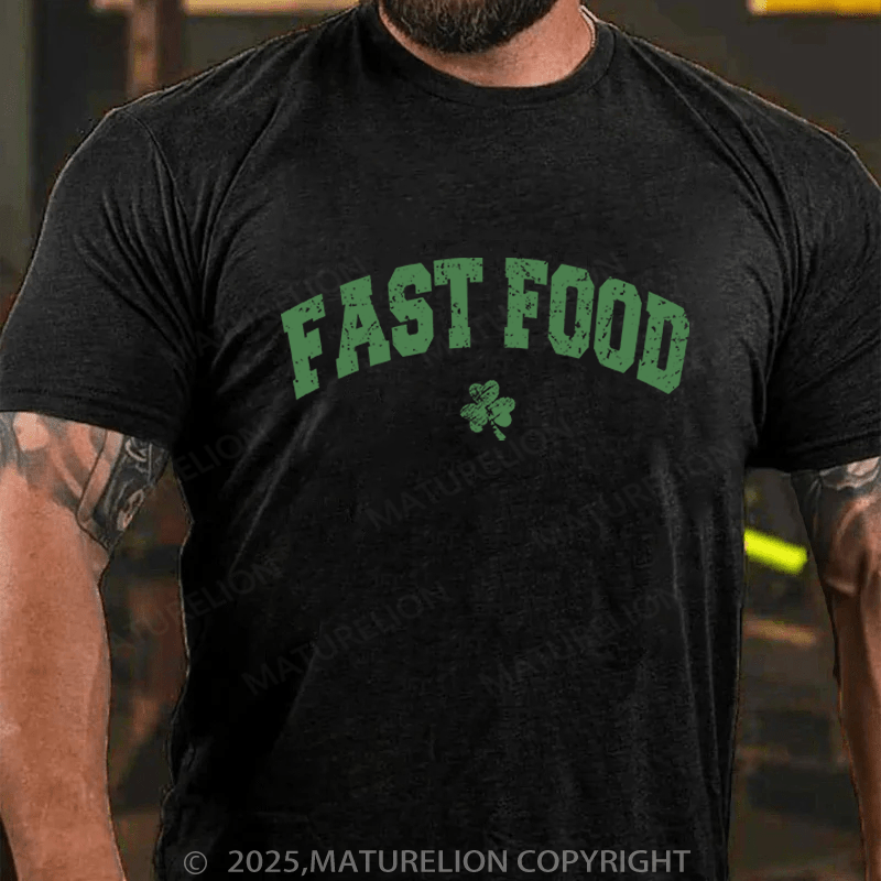 Maturelion St Patrick's T-shirt Fast Food Funny T-shirt