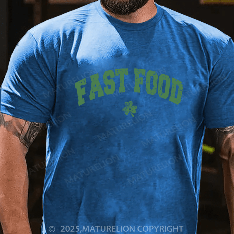 Maturelion St Patrick's T-shirt Fast Food Funny T-shirt