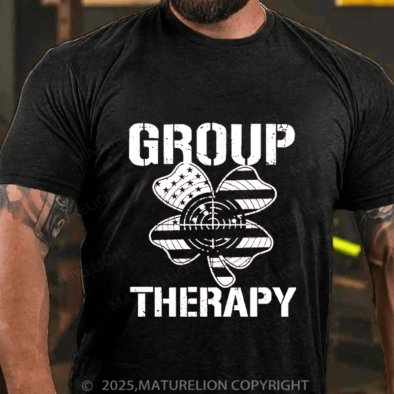 Maturelion St Patrick's T-shirt Group Therapy Funny T-shirt