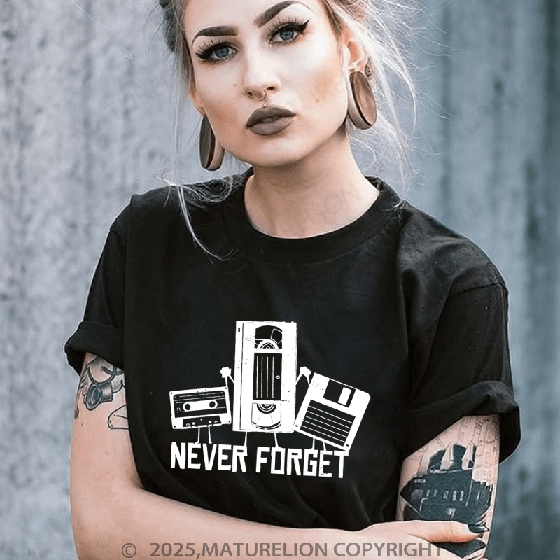 Maturelion Men's T-shirt Never Forget T-Shirt Unisex (Free Customization)