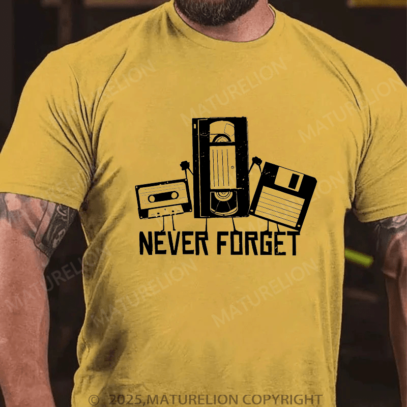 Maturelion Men's T-shirt Never Forget T-Shirt Unisex (Free Customization)