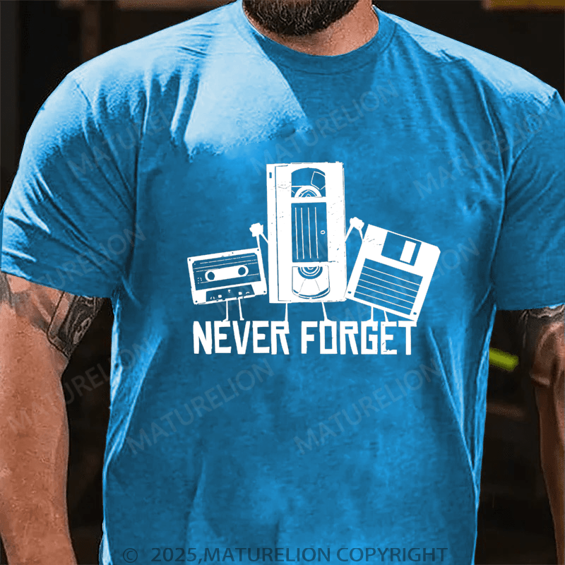 Maturelion Men's T-shirt Never Forget T-Shirt Unisex (Free Customization)