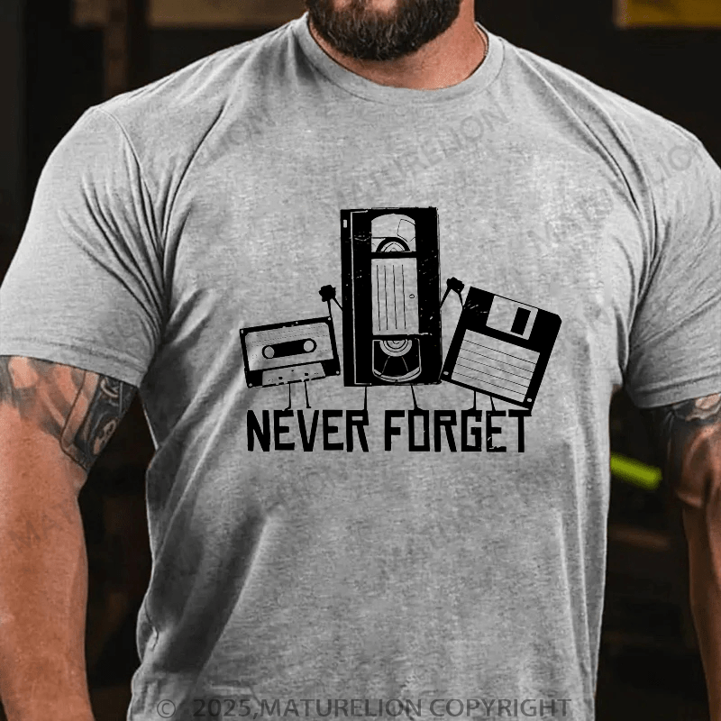Maturelion Men's T-shirt Never Forget T-Shirt Unisex (Free Customization)