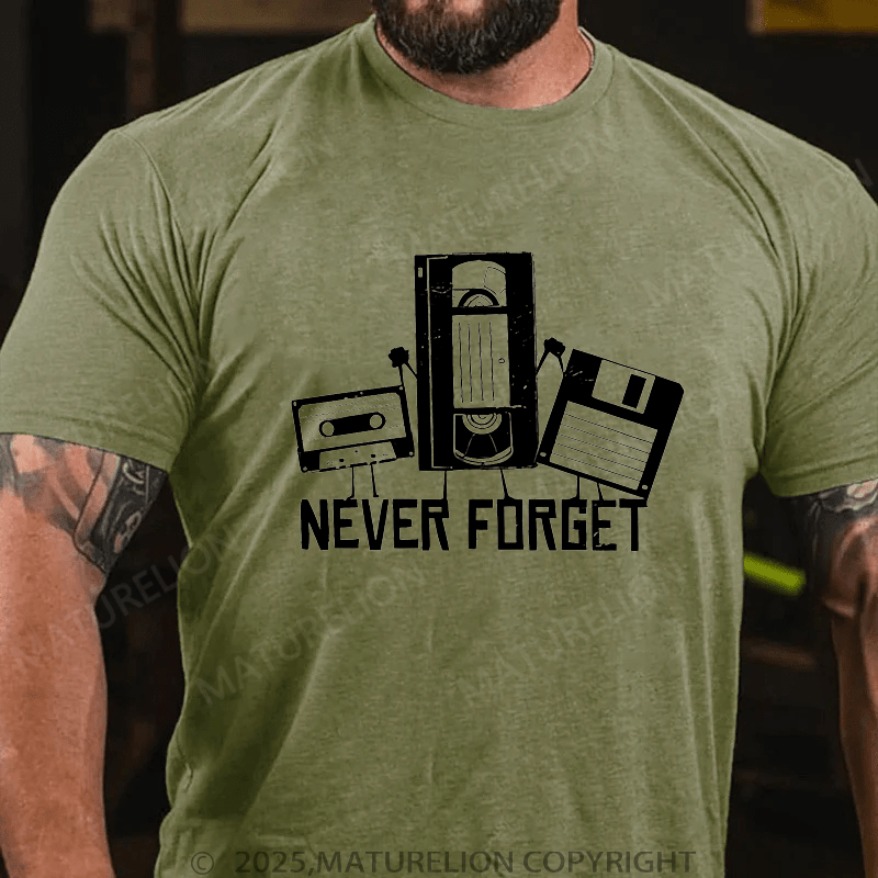 Maturelion Men's T-shirt Never Forget T-Shirt Unisex (Free Customization)