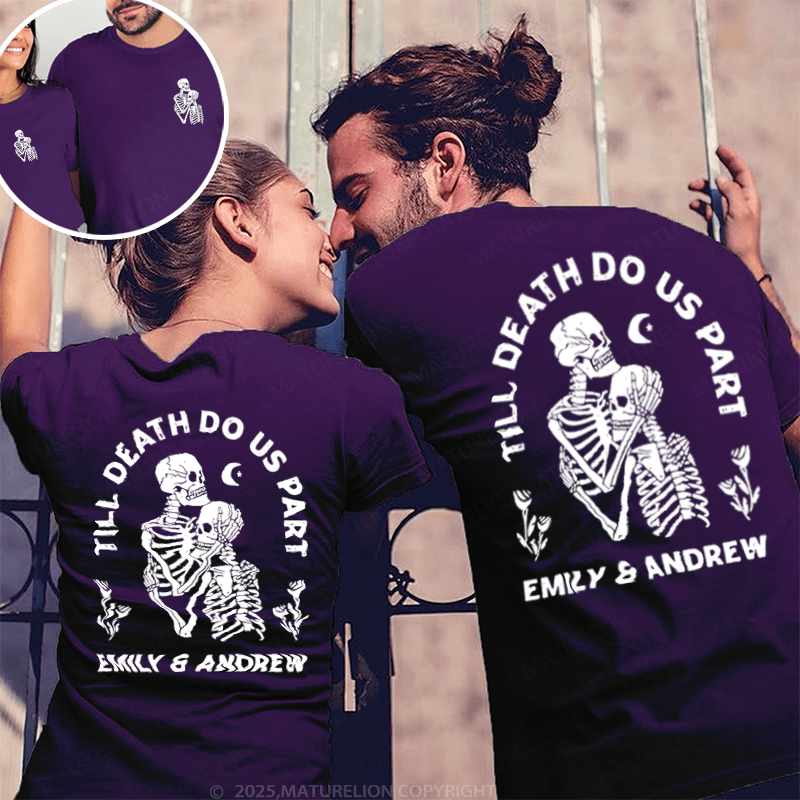 Maturelion Till Death Do Us Part Couple T-Shirt