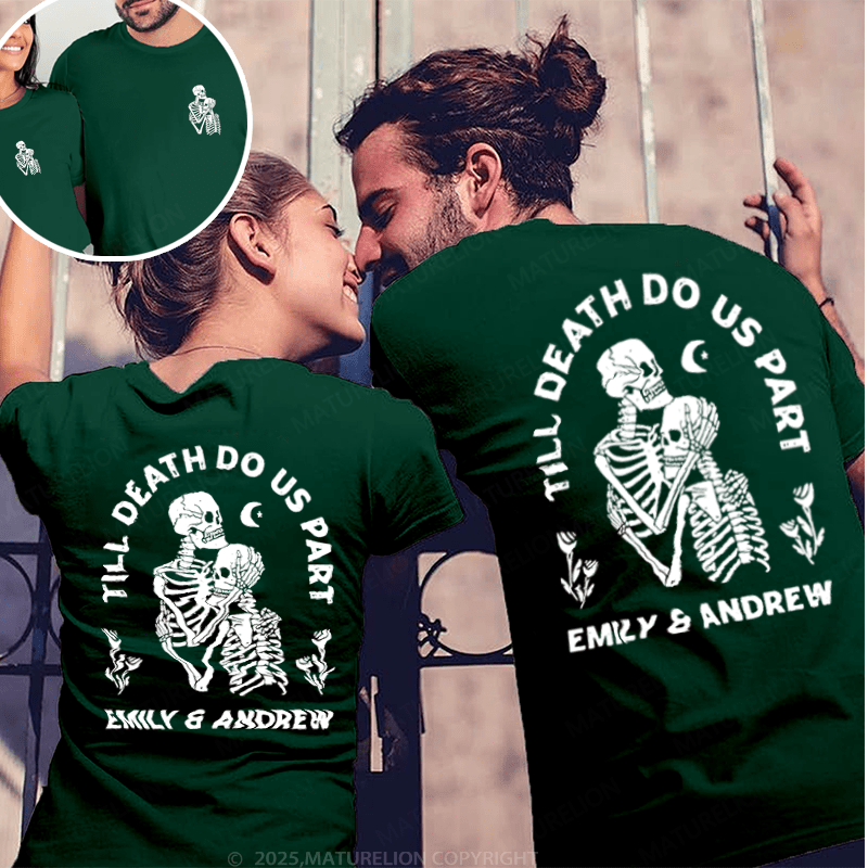 Maturelion Till Death Do Us Part Couple T-Shirt