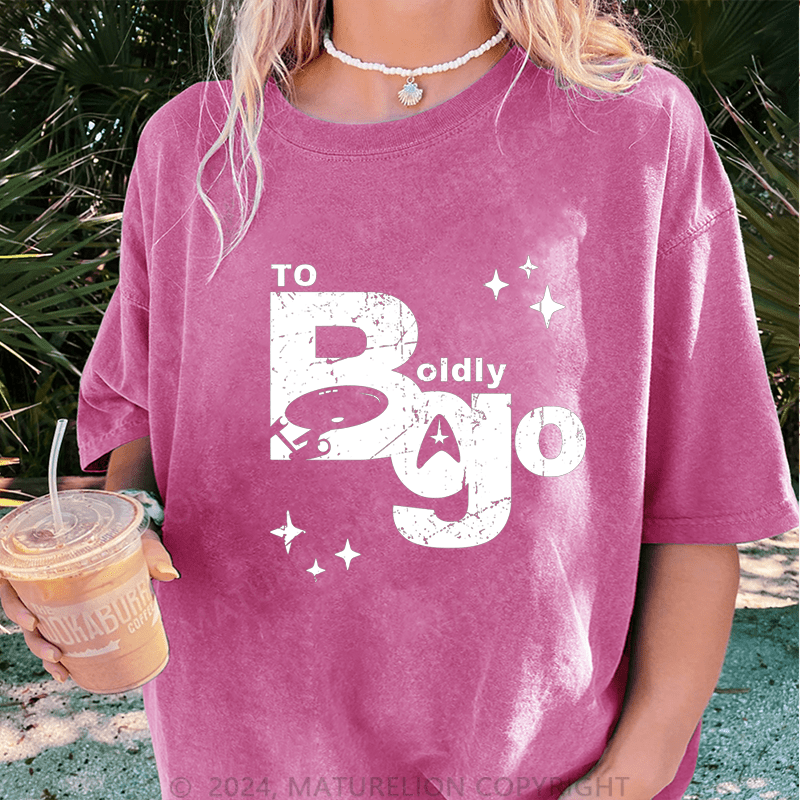 Maturelion To Bgo Oldly DTG Printing Washed T-Shirt