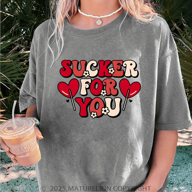 Maturelion Valentine T-Shirt Sucker For You Women T-Shirt
