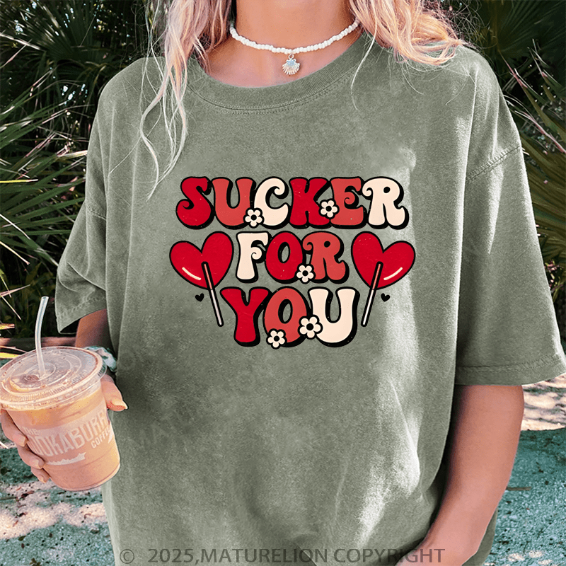 Maturelion Valentine T-Shirt Sucker For You Women T-Shirt