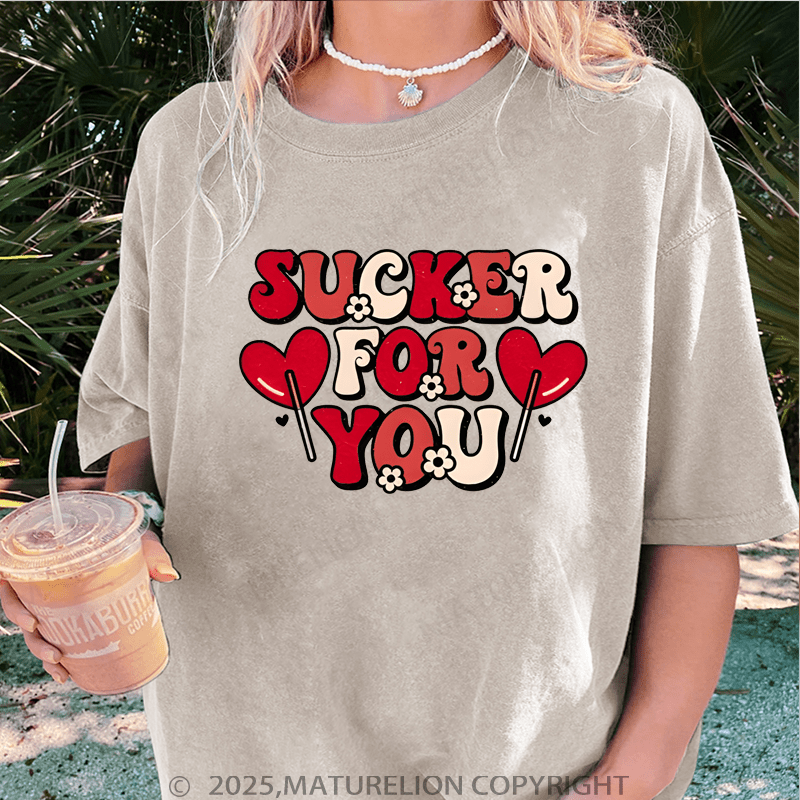 Maturelion Valentine T-Shirt Sucker For You Women T-Shirt