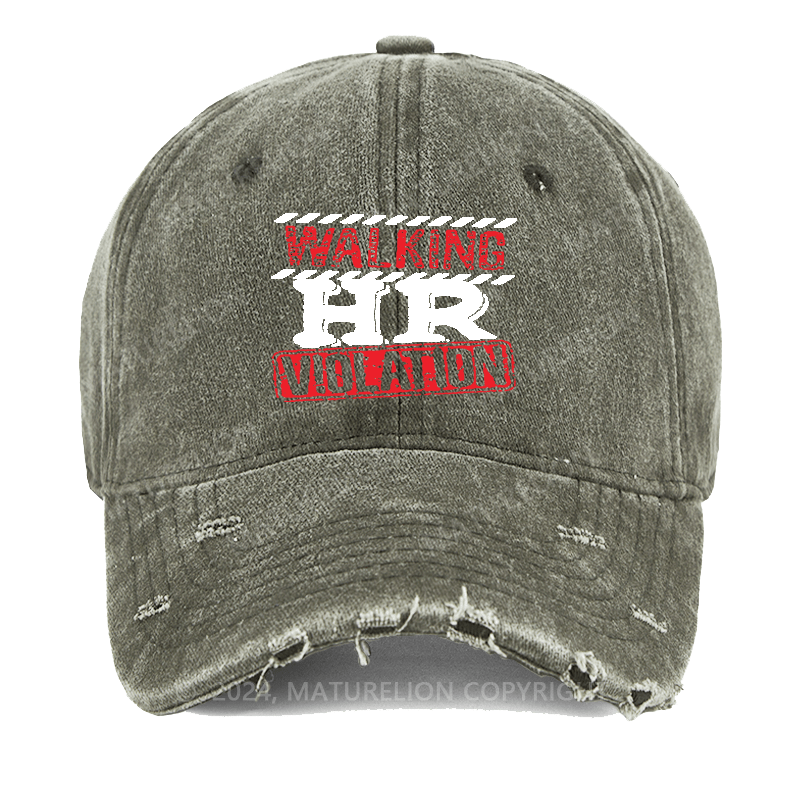 Maturelion Walking HR Violation Washed Vintage Cap