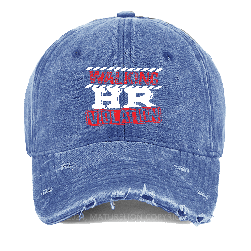 Maturelion Walking HR Violation Washed Vintage Cap