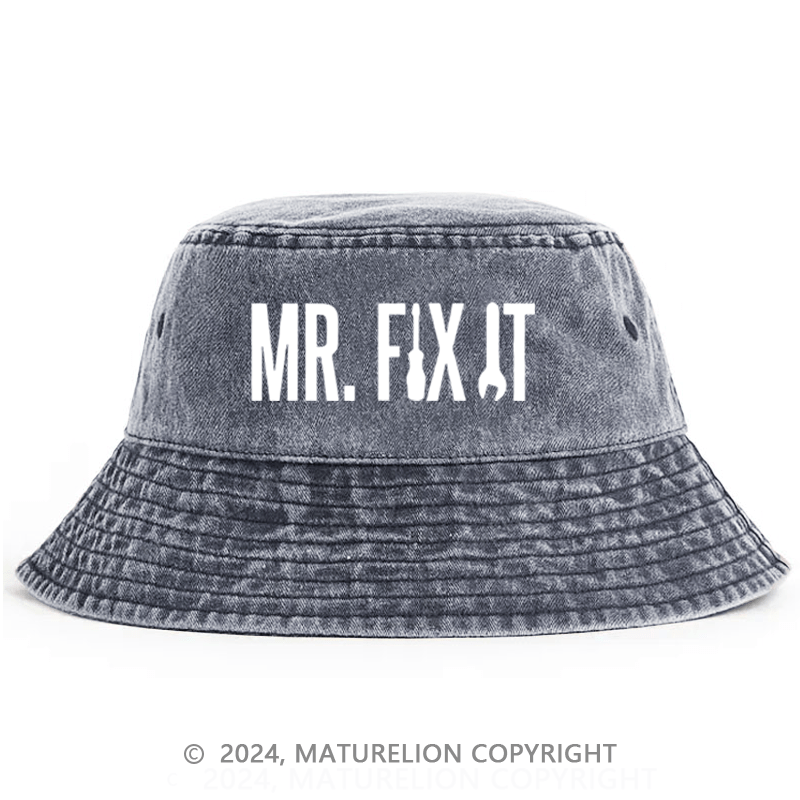 Matureolion Mr. Fix It Funny Bucket Hat