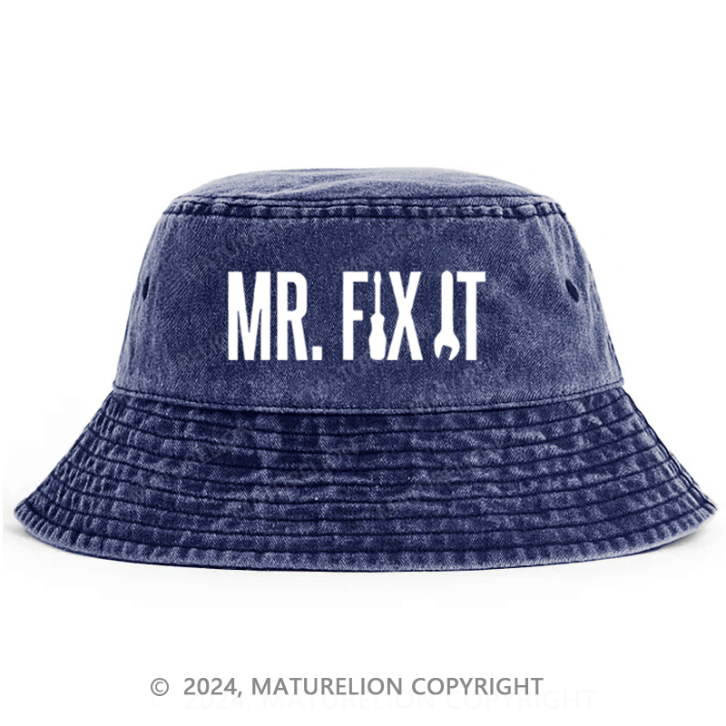 Matureolion Mr. Fix It Funny Bucket Hat
