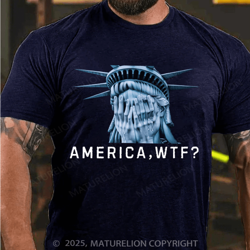 Maturelion Men's T-shirt Hands Off Cotton T-shirt