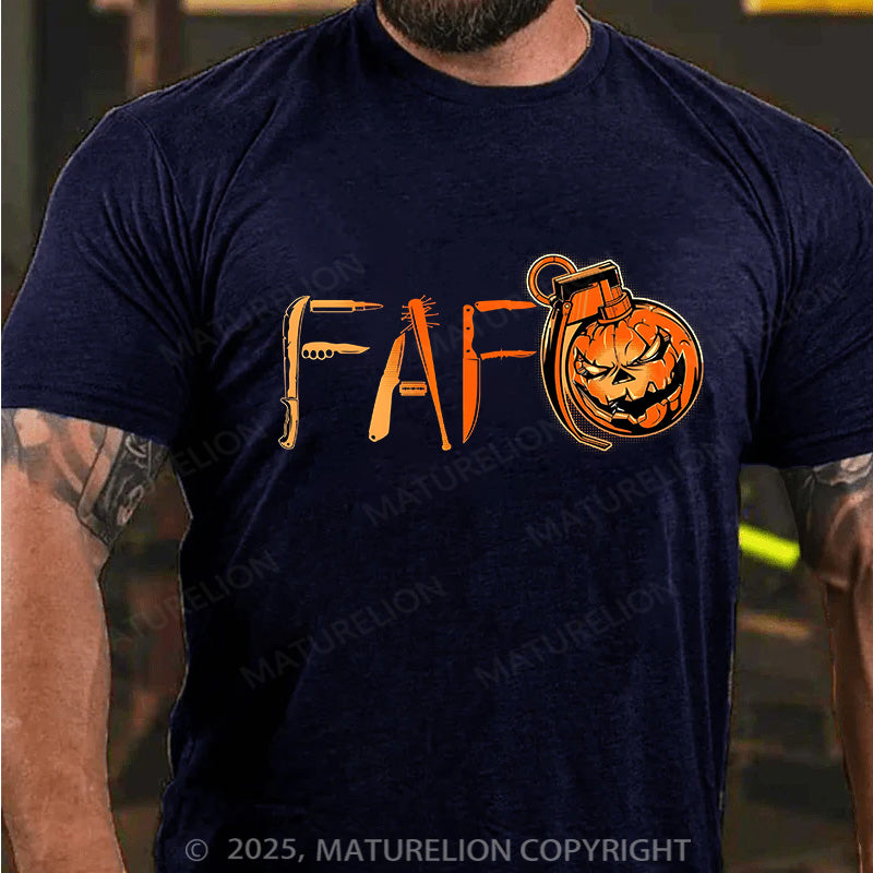 Maturelion Men's T-shirt Found Out Cotton T-shirt