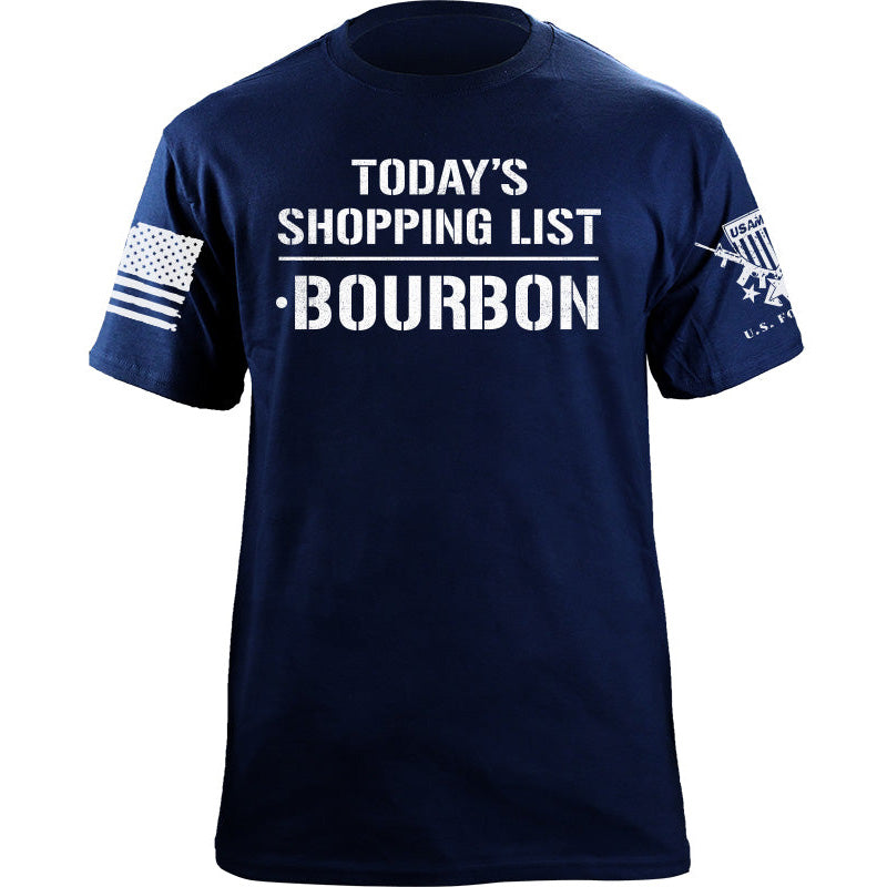 Maturelion Men's T-shirt Today's Shopping List Cotton T-shirt
