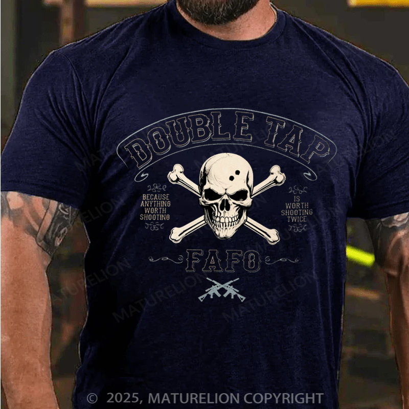 Maturelion Men's T-shirt Double Tap FAFO Cotton T-shirt