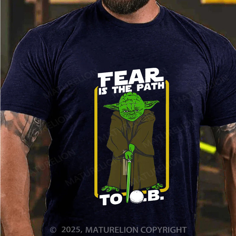 Maturelion Men's T-shirt TEAR IS THE PATH Cotton T-shirt