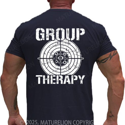 Maturelion Men's T-shirt Group Therapy Cotton T-shirt