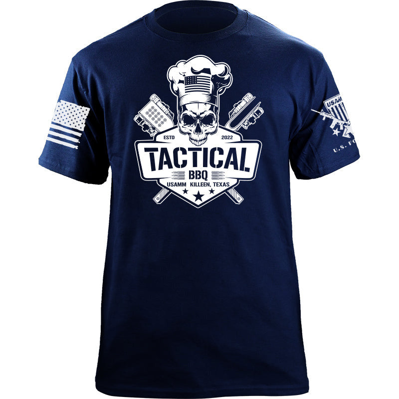Maturelion Men's T-shirt Tactical BBQ Sign Cotton T-shirt