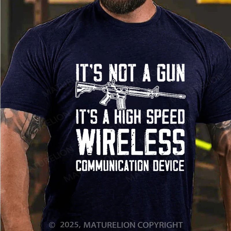 Maturelion Men's T-shirt It's Not A Gun Cotton T-shirt